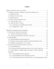 Abandonul școlar - cauze și modalități de prevenire - Pagina 1