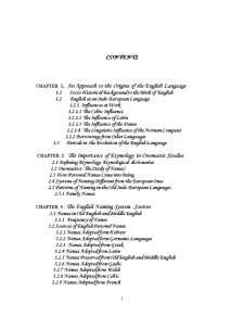 Word Formation Processes within the English Naming System - Pagina 1