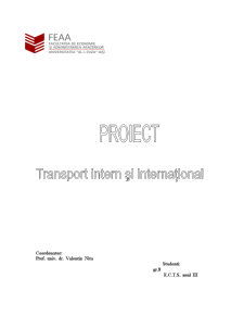 Transporturi interne și internaționale - Pagina 1