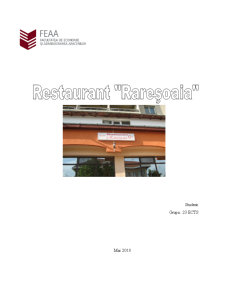 Gestiune alimentară și catering - proiect Restaurant Raresoaia - Pagina 1