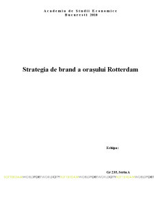 Strategia de Brand a Orașului Rotterdam - Pagina 1