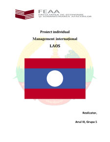 Management internațional - Laos - Pagina 1