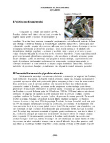 Politica medicamentului din cadrul serviciului sanitar românesc - Pagina 3