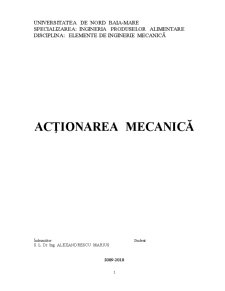 Acționarea Mecanică - Pagina 1