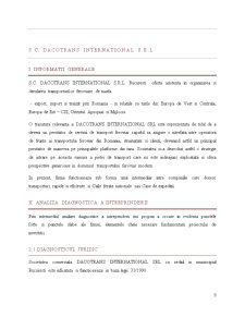 Studiu de fezabilitate al unui proiect de investiții - SC Dacotrans Internațional SRL - Pagina 3