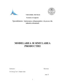 Modelarea și simularea producției - Pagina 1