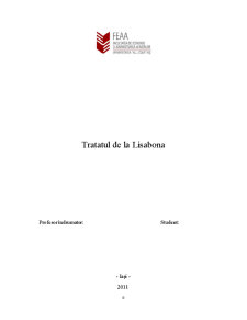 Tratatul de la Lisabona - Pagina 1