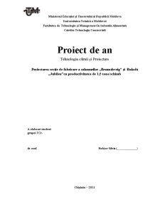 Proiectare secție de fabricare a salamurilor Braunshveig și rulada Jubileu - Pagina 1