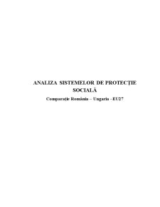 Analiza Sistemelor de Protecție Socială - Pagina 1