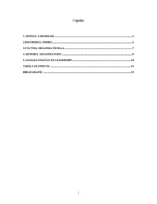 Proiect Management - SC Armony SRL - Pagina 2