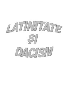 Latinitate și Dacism - Pagina 1