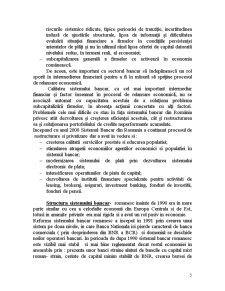 Gestiune bancară - sistemul bancar românesc actual - Pagina 5