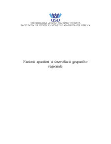 Factorii apariției și dezvoltării grupărilor regionale - Pagina 1