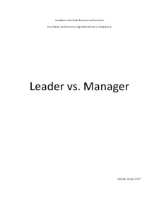 Leader vs Manager - Pagina 1