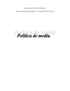 Instituții - politică de mediu - Pagina 1