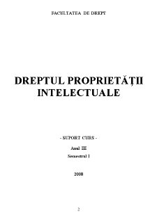 Dreptul Proprietății Intelectuale - Pagina 2