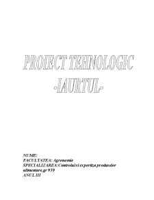 Proiect Tehnologic - Iaurtul - Pagina 1