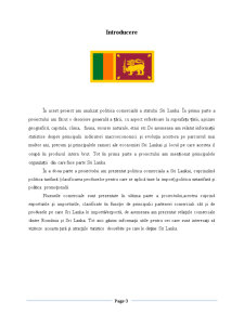 Politica Comercială a Sri Lankăi - Pagina 3