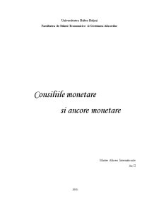Consiliile Monetare și Ancore Monetare - Pagina 1