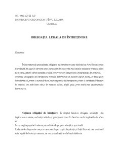 Obligația Legală de Întreținere - Pagina 1