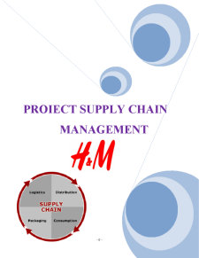 Supply Chain Management H&M - Pagina 1