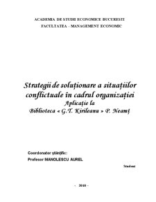 Strategii de Soluționare a Situațiilor Conflictuale în Cadrul Organizației - Pagina 2
