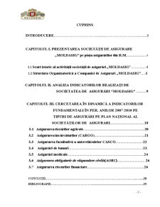 Calcularea Indicatorilor de Analiză a Activității Companiei de Asigurări Moldasig SA - Pagina 2