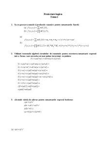 Tema 1 - proiectare logică - Pagina 1