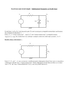 Dispozitive și circuite electronice - aplicație - stabilizatorul parametric - Pagina 1