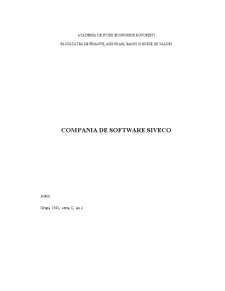 Compania de Software - Siveco - Pagina 1