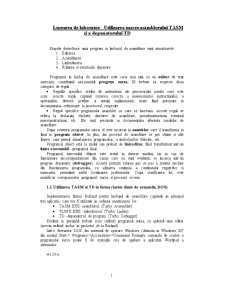Utilizarea macroasamblorului TASM și a depanatorului TD - Pagina 1