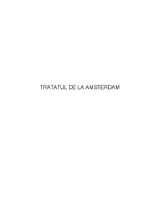 Tratatul de la Amsterdam - Pagina 1