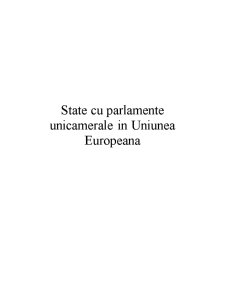 State unicamerale din UE - Pagina 1