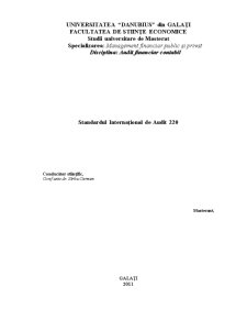 Standardul Internațional de Audit 220 - Pagina 1
