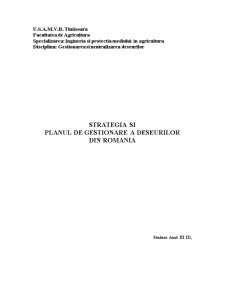 Gestionarea deșeurilor în România - Pagina 1