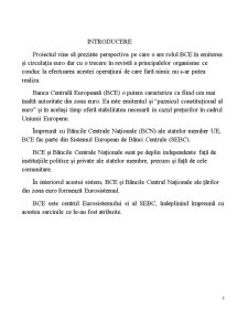 Rolul Băncii Centrale Europene în Procesul Emiterii și Circulației Euro - Pagina 4