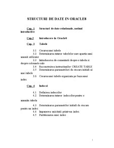 Structuri de Date în Oracle - Pagina 1