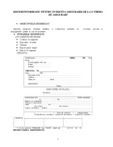 Sistem informatic pentru evidența asigurărilor la o firmă de asigurări - Pagina 2