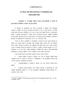 Actele de Procedură și Termenele Procedurale - Pagina 1