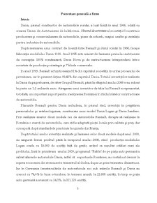 Analiza mediului înconjurător general și a mediului concurențial, analiza mediului intern al firmei Dacia - Pagina 5