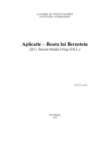 Aplicație - roata lui Bernstein - SC Rezon Media Grup SRL - Pagina 1