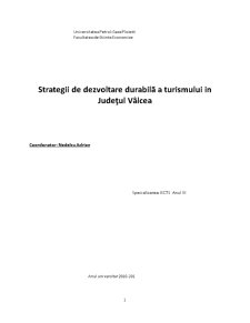 Strategii de dezvoltare durabilă a Județului Vâlcea - Pagina 1