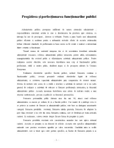 Pregătirea și Perfecționarea Funcționarilor Publici - Pagina 1