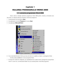 Curs Microsoft Word 2000 - Pagina 1