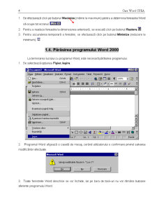 Curs Microsoft Word 2000 - Pagina 4