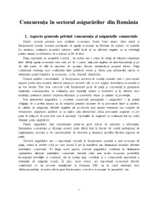 Concurența în Sectorul Asigurărilor din România - Pagina 1