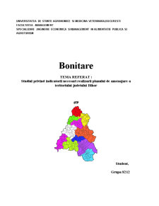 Studiu privind indicatorii necesari realizării planului de amenajare a teritoriului Județului Bihor - Pagina 1