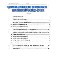 Utilizarea Sondajului în Caracterizarea Fenomenelor Economico-Sociale - Pagina 1