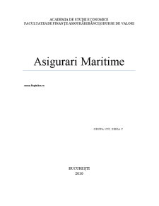 Asigurări maritime - Pagina 1