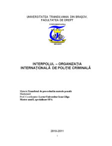 Interpolul - Organizația Internațională de Poliție Criminală - Pagina 1